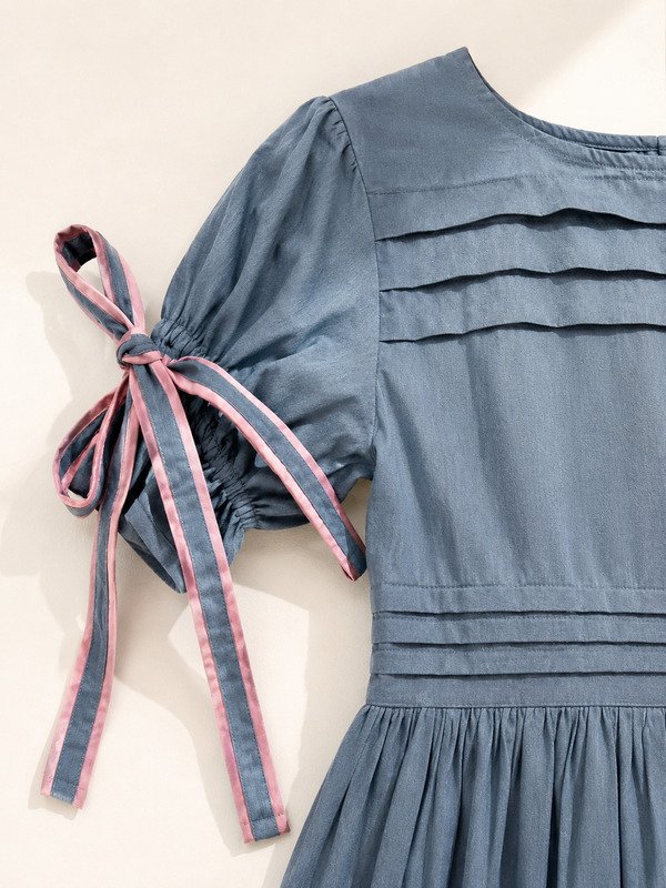 Teal Blush Tie Dress