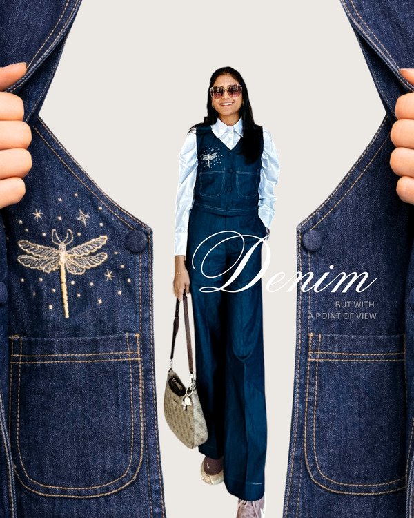 The Dragonfly Denim Waistcoat Pants