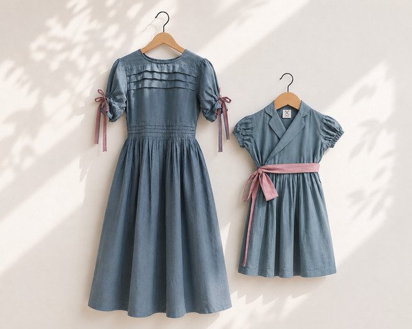Teal Blush Tie Dress
