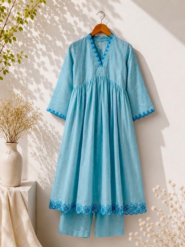 Aqua Breezy Kurta Pants