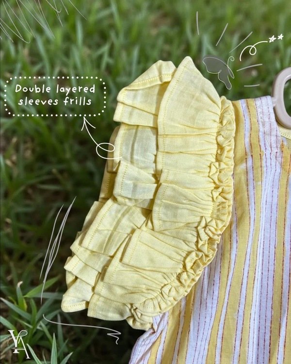 Sunstripe Frillie Dress