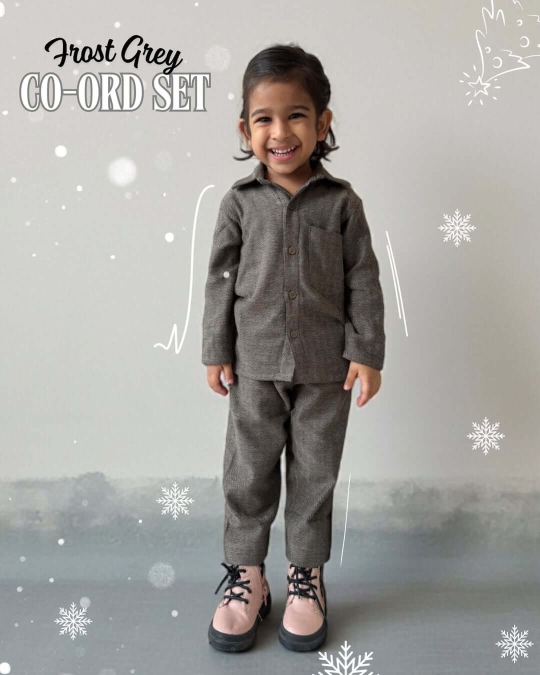 Unisex Grey Frost co-ord set