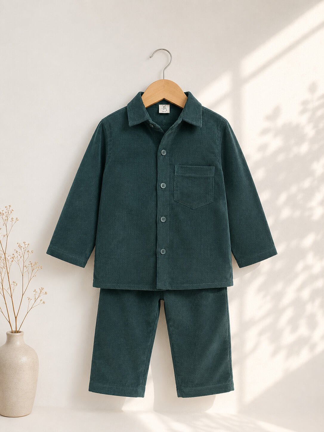 Unisex Corduroy Emerald Haze co-ord set