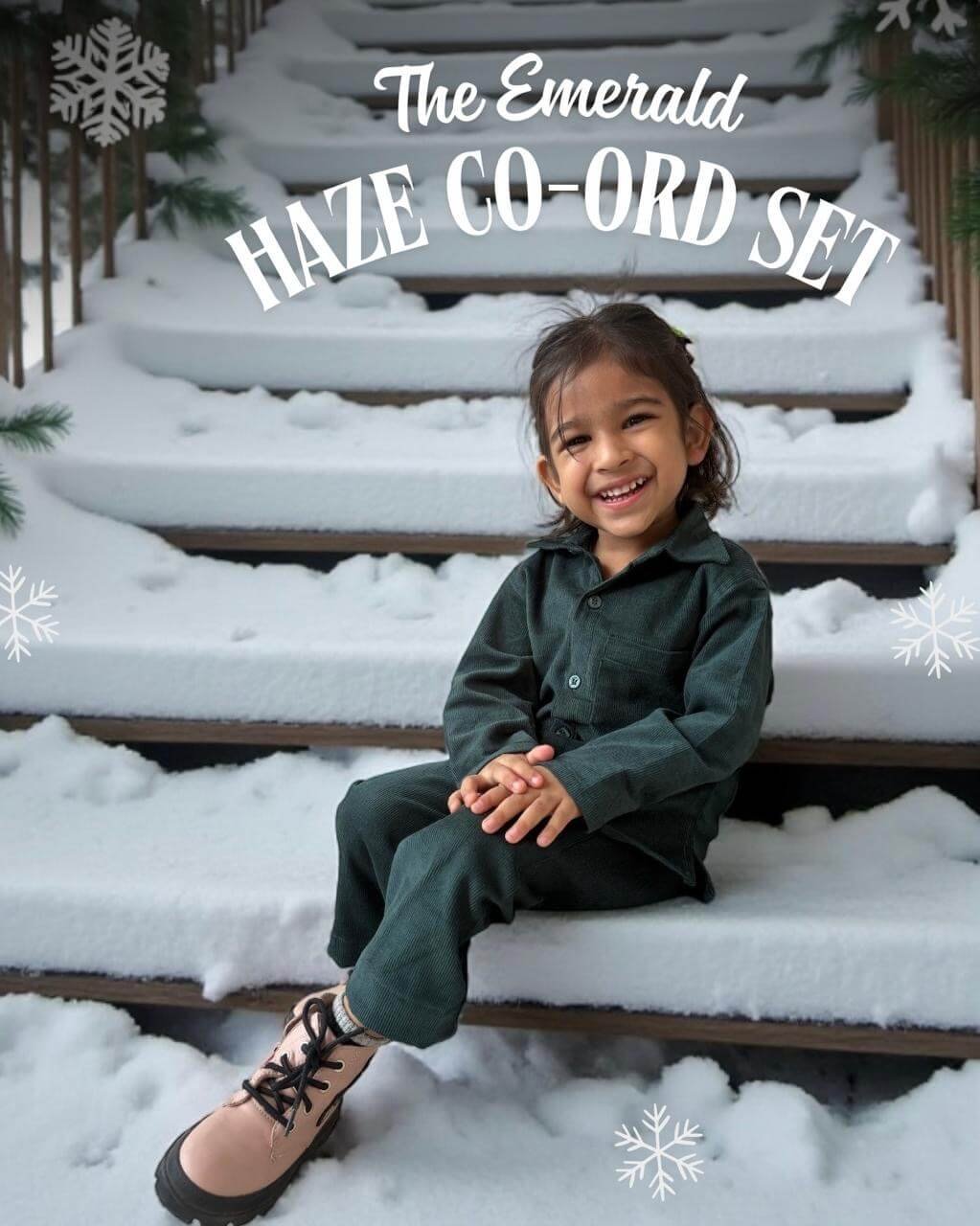 Unisex Corduroy Emerald Haze co-ord set