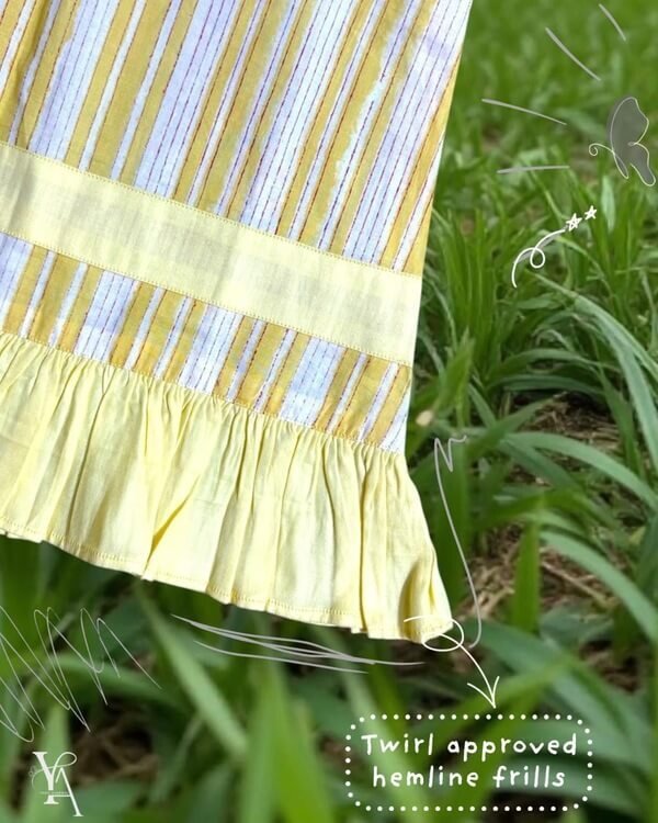 Sunstripe Frillie Dress
