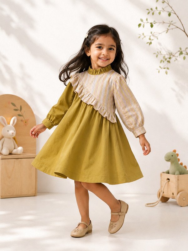 The Sage Panel Dress