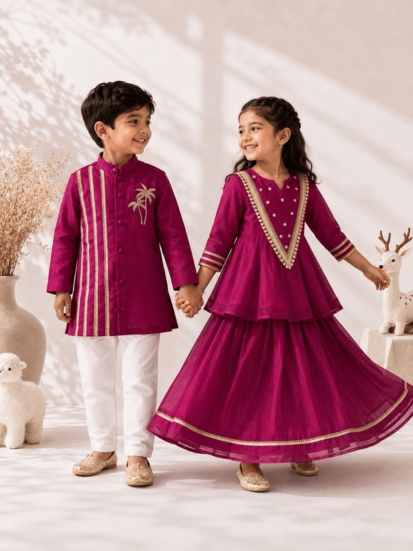 Boys Gulnaar Zari Kurta Pyjama